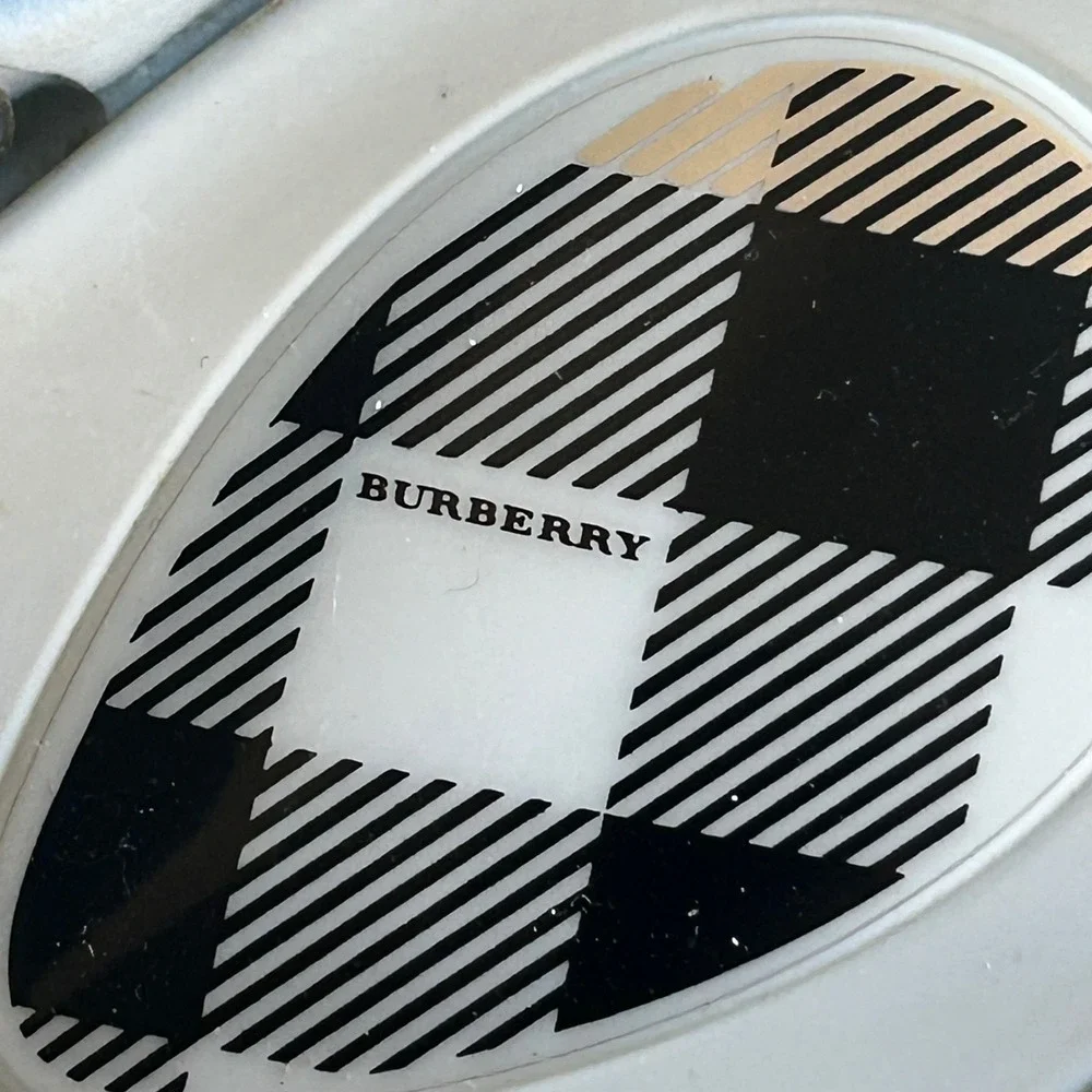 Burberry Nova Check Slides Men's 41 Jelly Thong Sandals Flip Flops Euro